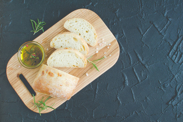 Italian ciabatta bread - Фото, изображение