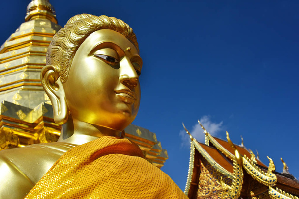 Wat Phra That Doi Suthep temple in Chiang Mai Province, Thailand - Fotó, kép