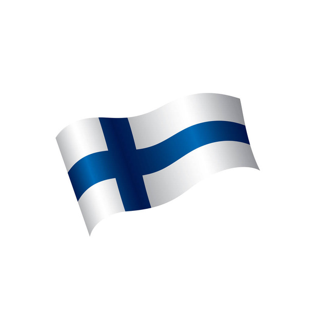 Прапор Фінляндії, векторна ілюстрація - Вектор, зображення