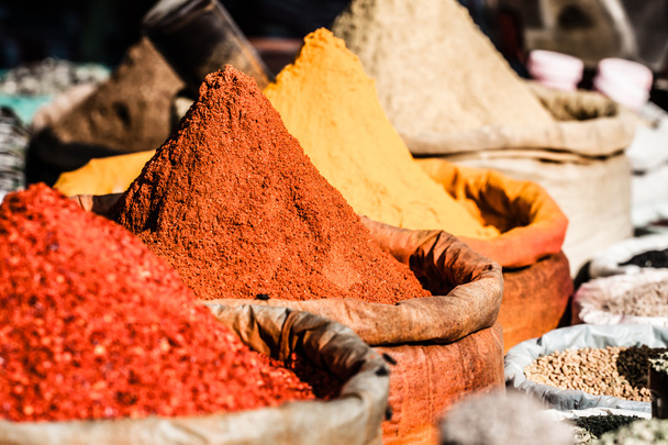 Traditional spices market in India. - Photo, Image
