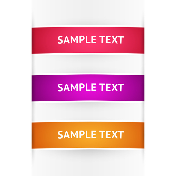 Vector colored banners. Vector illustration. - Vector, Image