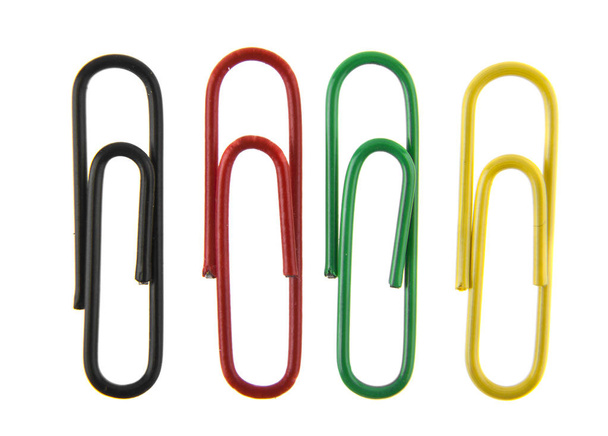 paperclips isolated on white background - Foto, immagini