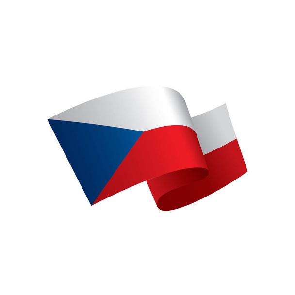 Bandera de Chequia, ilustración vectorial
 - Vector, imagen