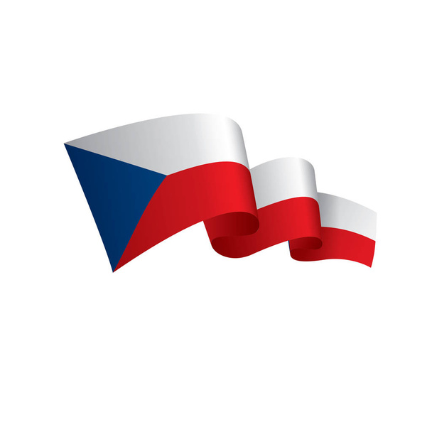 Csehország zászló, vektoros illusztráció - Vektor, kép