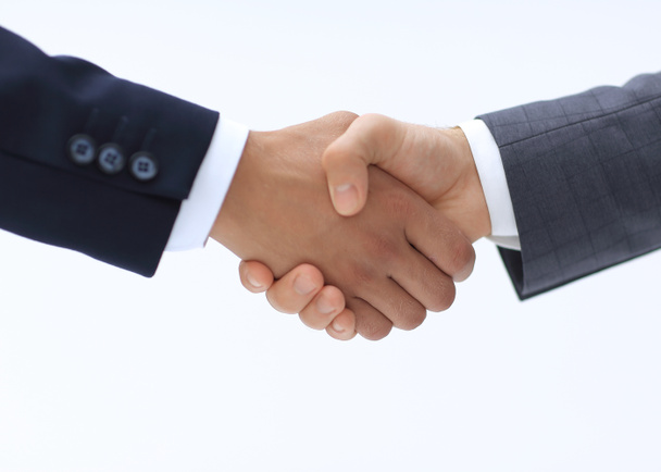 Gros plan des gens d'affaires serrant la main d'un accord
 - Photo, image