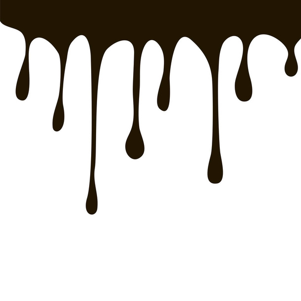 The paint is dripping. Vector illustration - Vector, Image