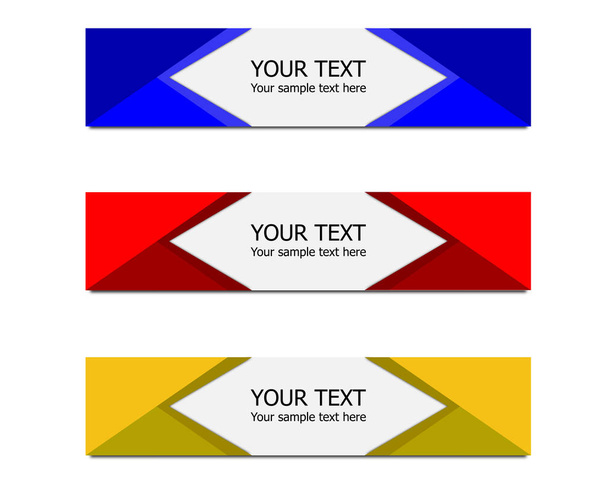 Banners de diferentes colores
 - Vector, Imagen