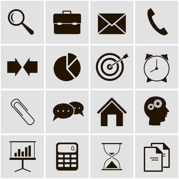 Vector collection of flat business icons - Vector, afbeelding