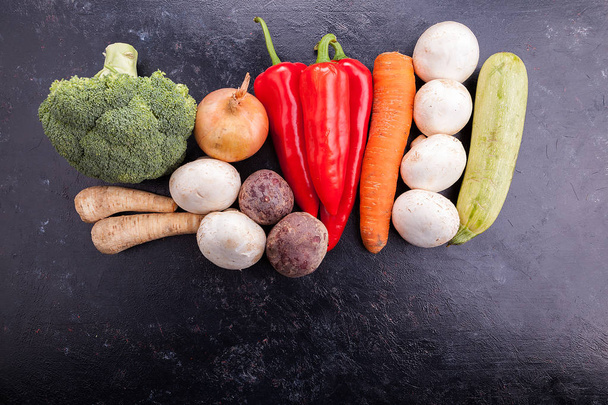 Group of fresh and healthy vegetables - Foto, Imagen