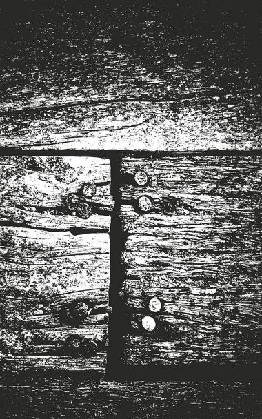 Sobreposição angustiada textura da casca de madeira
 - Vetor, Imagem