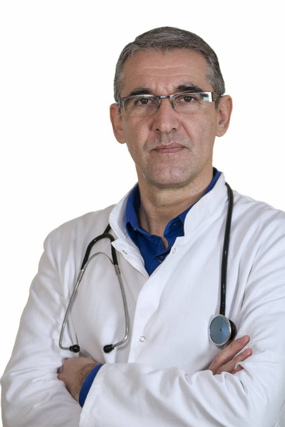 Medical Doctor with Stethoscope Looking at Camera - Zdjęcie, obraz