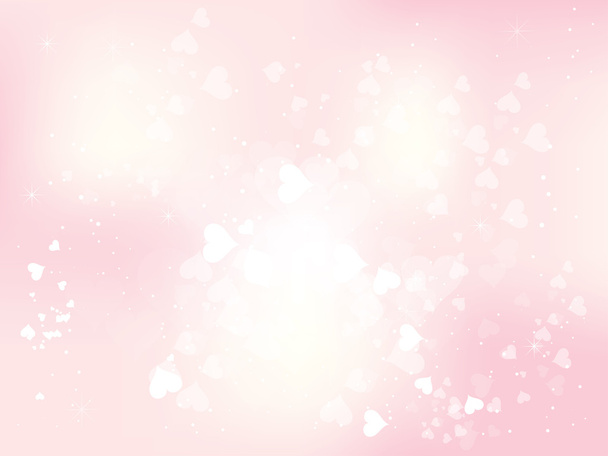 Beautiful abstract background for valentines day with hearts - Vector, Image
