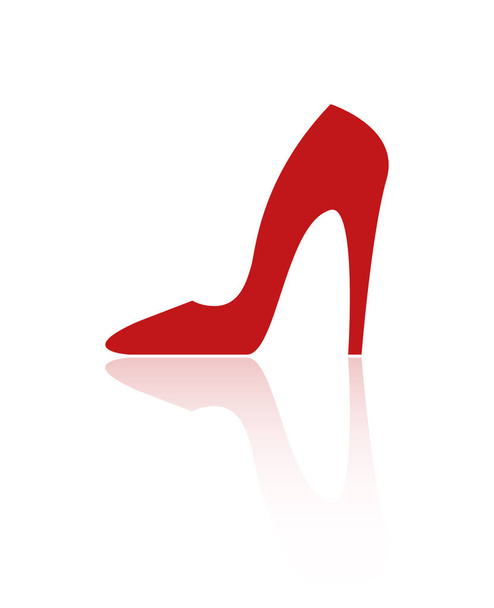 Red heel icon - Vector, Image