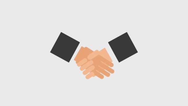 Handshake tumbling ikony - Materiał filmowy, wideo
