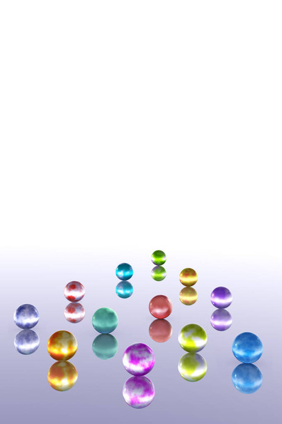 Crystal Balls. Abstract color theme - Fotoğraf, Görsel