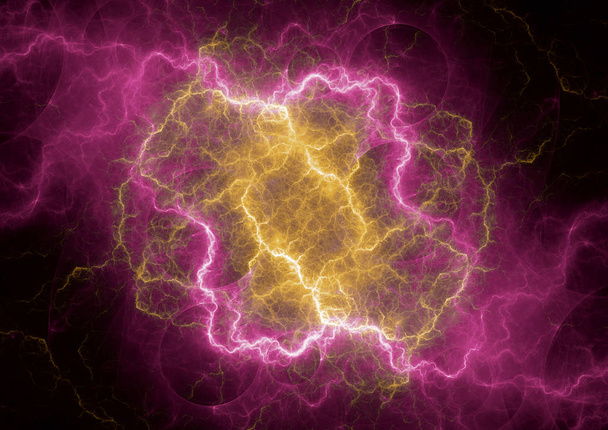 Rayo de plasma caliente, abstracto de tormenta eléctrica
 - Foto, imagen