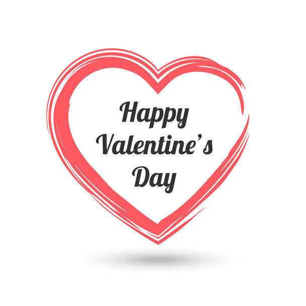 Happy Valentine day heart - Vektor, Bild