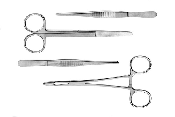 lékařské nůžky a pinzety - Fotografie, Obrázek