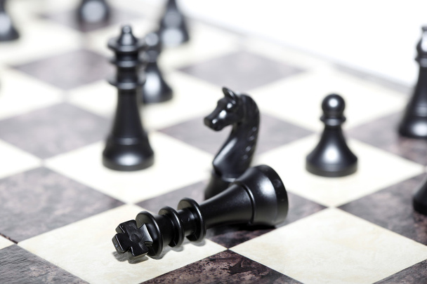 チェスの数字-戦略とリーダーシップの概念 - 写真・画像