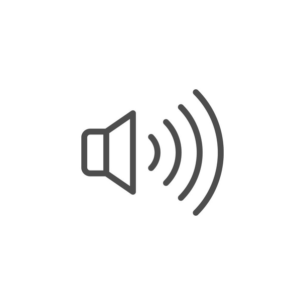 Speaker line icon - Vector, Image
