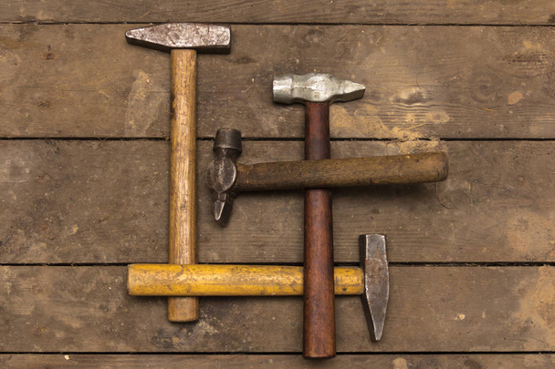old hammers - Фото, изображение
