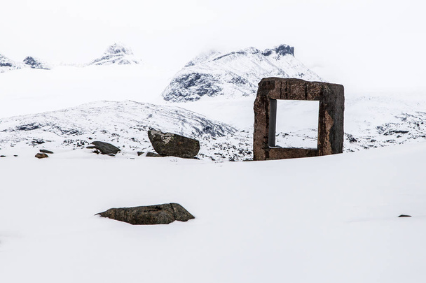 Mefjellet és a Fanaraken-gleccser - Fotó, kép