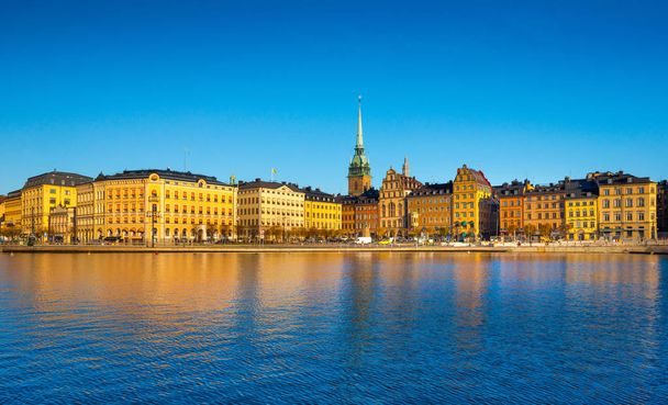 Стокгольм міський пейзаж. Горизонт міста столиці Швеції. Скандинавія, Північна Європа - Фото, зображення