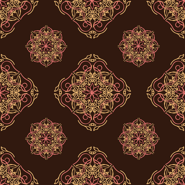 vintage ornament vector seamless pattern - Vektor, obrázek