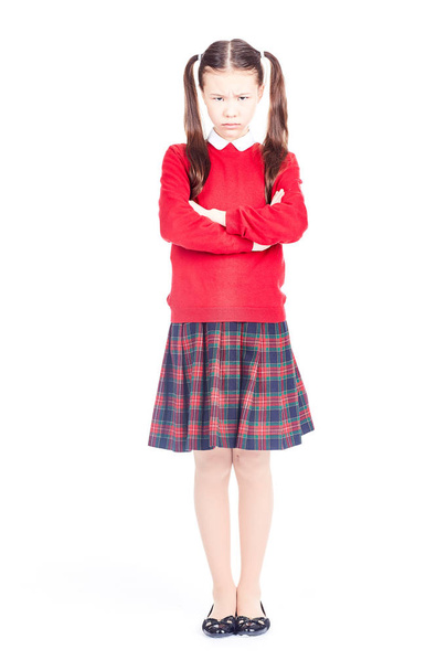 Schoolgirl in uniform - Foto, Bild