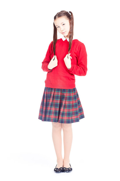 Schoolgirl in uniform - Foto, Bild