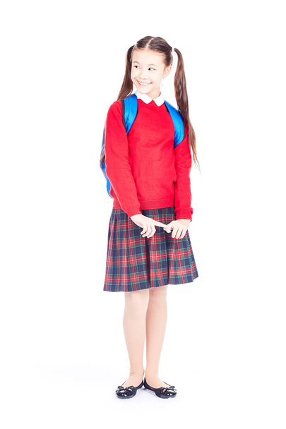 Schoolgirl in uniform - Фото, изображение