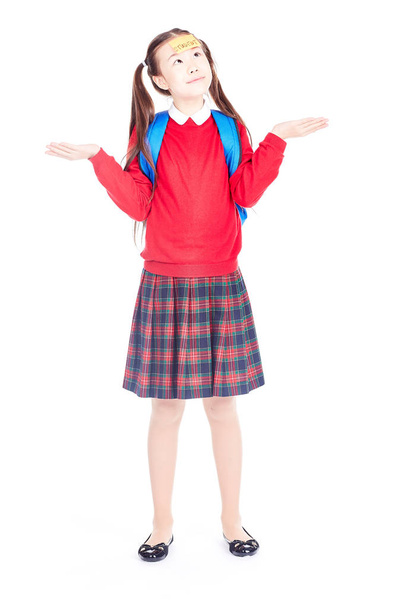 Schoolgirl in uniform - Fotoğraf, Görsel