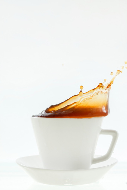 Coffee crown splash in mug - Photo, image