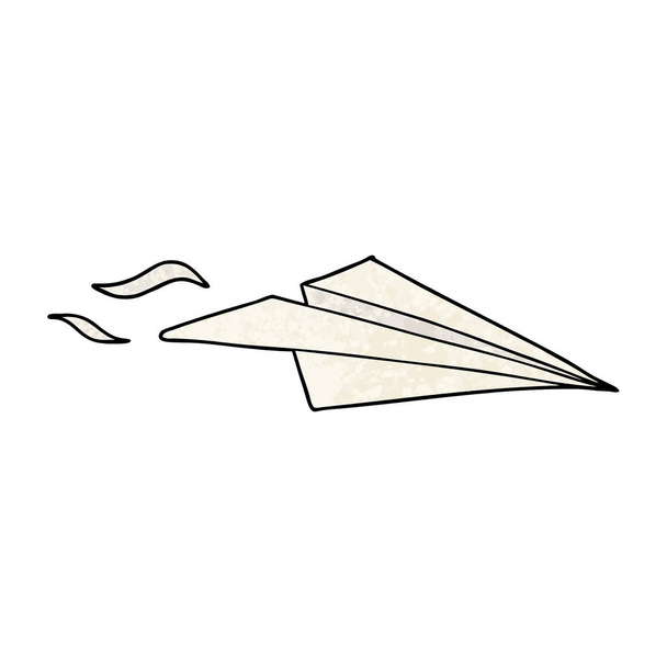 ilustração vetorial do avião de papel de desenho animado
 - Vetor, Imagem