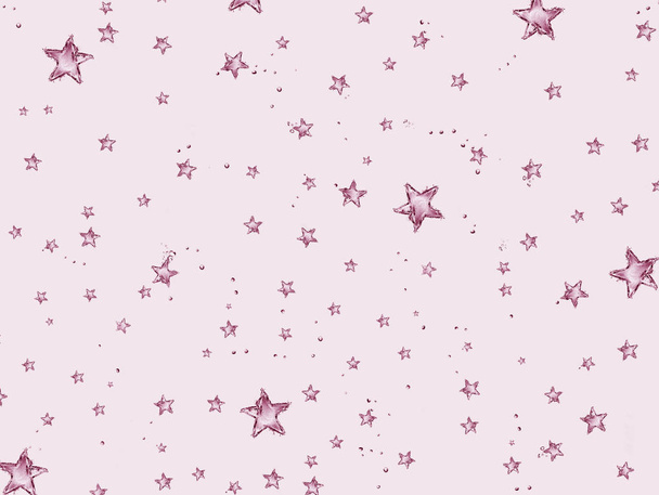 Red Water Stars Background - Photo, Image