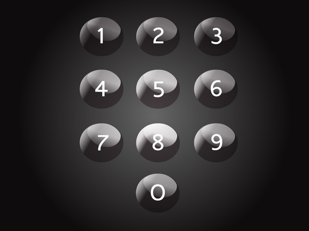 Keypad isolated, numbers - Zdjęcie, obraz