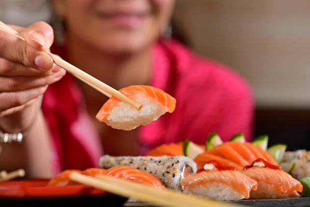Kani kani Temaki Sushi - Fotoğraf, Görsel
