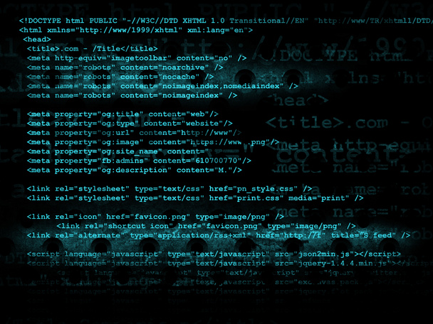 Hintergrund der Quellcode-Technologie - Foto, Bild