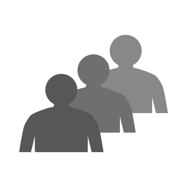 people icon on white background. - Vector, Image