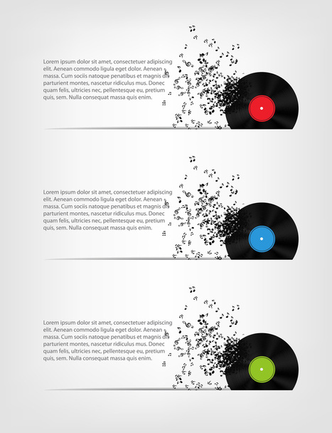 Abstract music background vector illustration for your design - Vektori, kuva