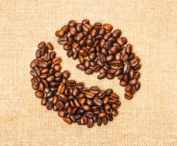coffee beans on the board - Foto, Imagen