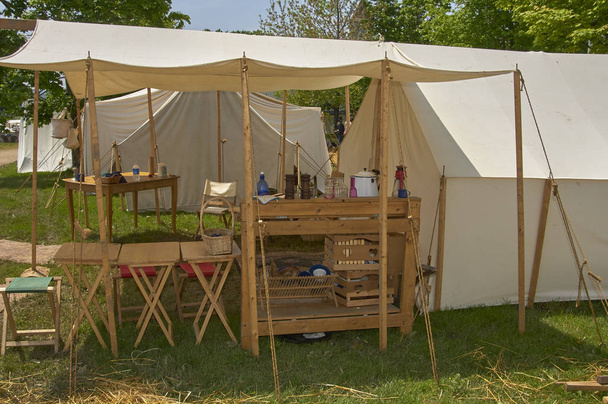 civil war encampment and camplife - Zdjęcie, obraz