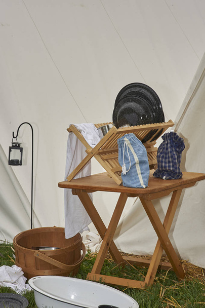 civil war encampment and camplife - Photo, Image