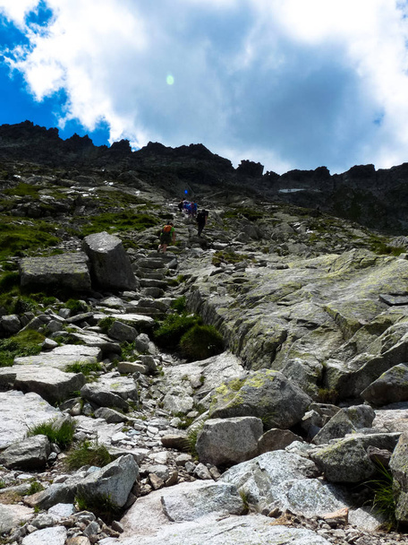 Mountain trail in High Tatras mountains, Slovakia - Photo, Image
