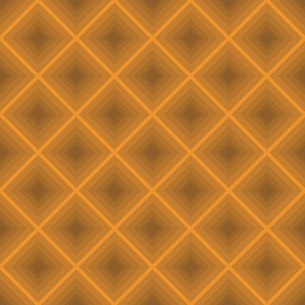 Orange & Brown Square Ornamental and Swirl Background - Photo, Image