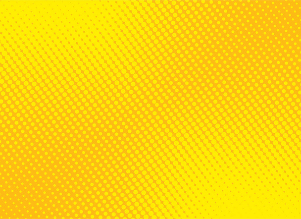 Retro komické žluté pozadí rastrových přechodu polotónů, skladem ve - Vektor, obrázek