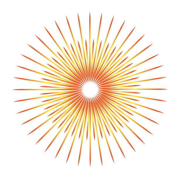 Sunburst Emblem isoliert Symbol Vektor Illustration Design - Vektor, Bild