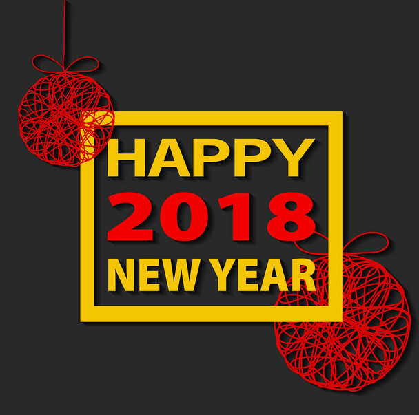 2018 Happy New Year or Christmas fone creative design for
  - Вектор,изображение