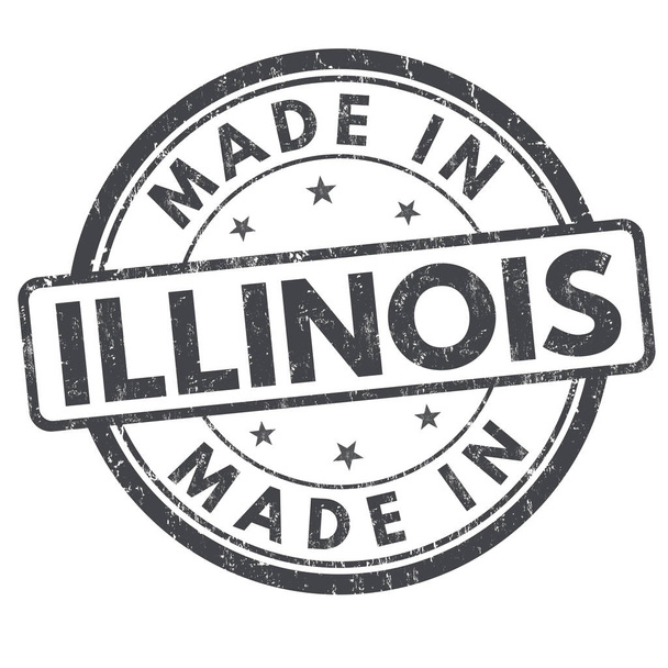 Made in Illinois sign or stamp - Vector, Image