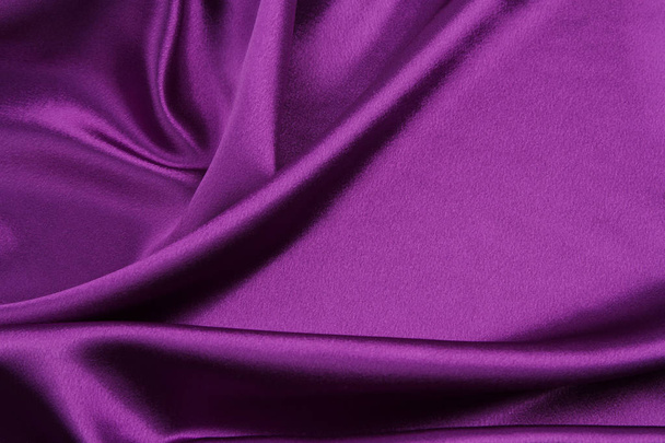 Purple silk fabric - Foto, Bild